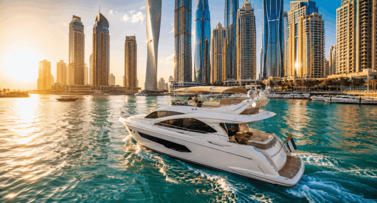 luxury yacht tour Dubai Marina