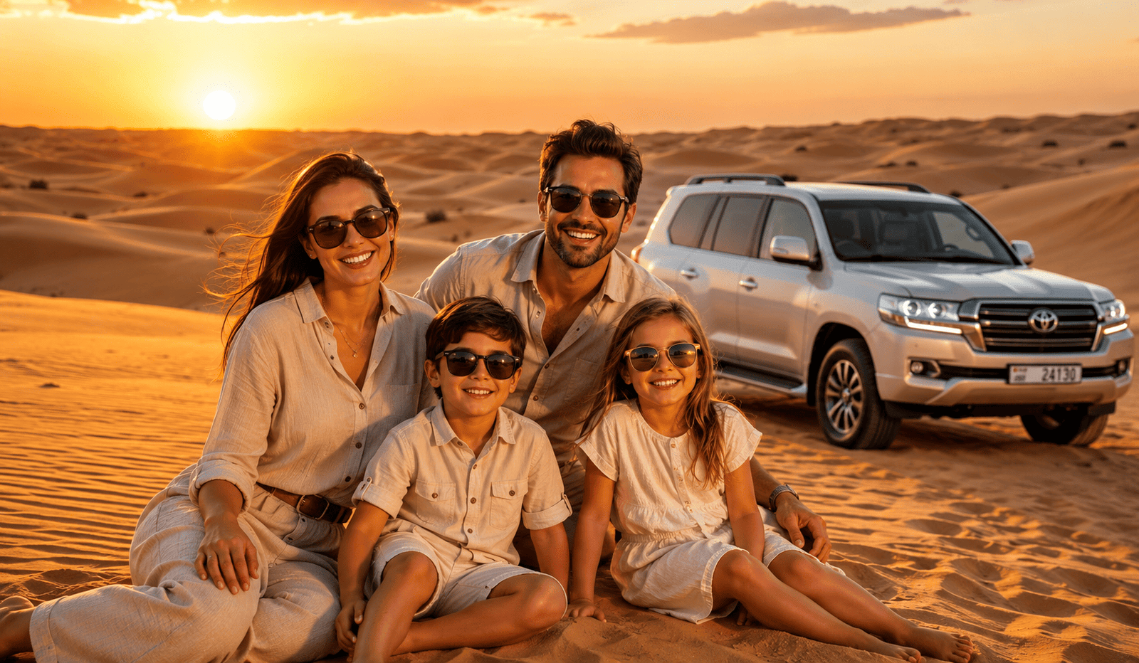 Dubai desert safari with kids